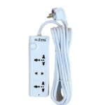 Clopal Extension Lead with Heavy Duty Copper Cable, 3, 4, 5, 6 & 8 Ways Power Sockets Extension Board with 3 Mtrs Wire